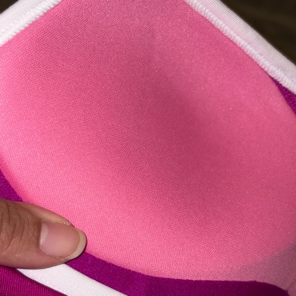 PINK Victoria's Secret Pink and White Sports Bra - Picture 7 of 10